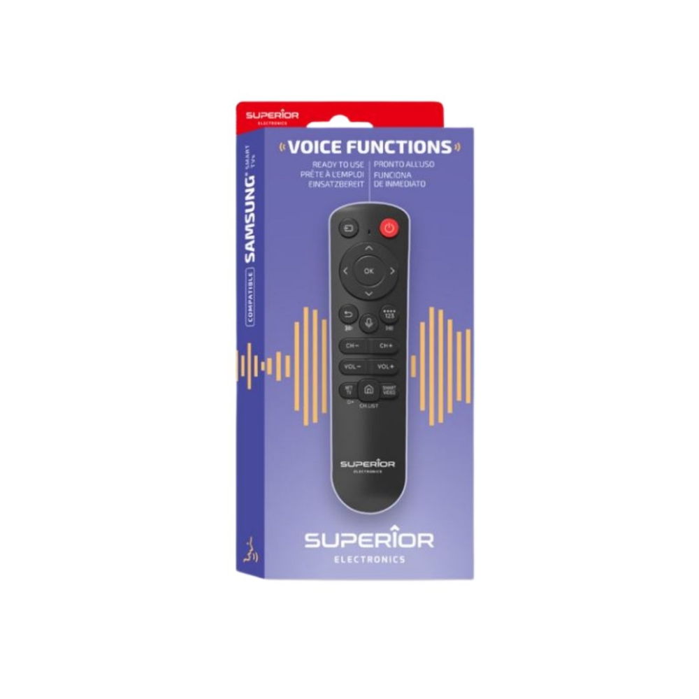 SUPTBB002  Mando para TV  Samsung Smart Listo para su uso Control por VOZ (microfono), Superior