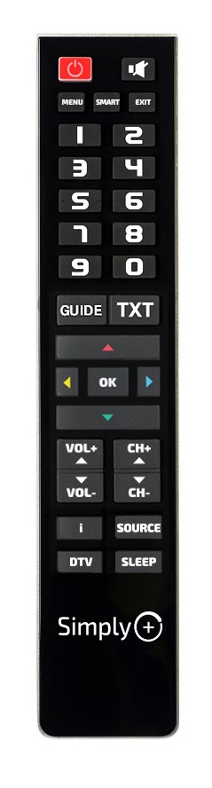 SUPTPB016  Mando TV Simply+ Programable con su PC Controla hasta 4 aparatos audio/video