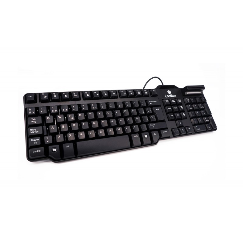 TEC02DNI  Teclado USB con lector DNIe integrado Coolbox