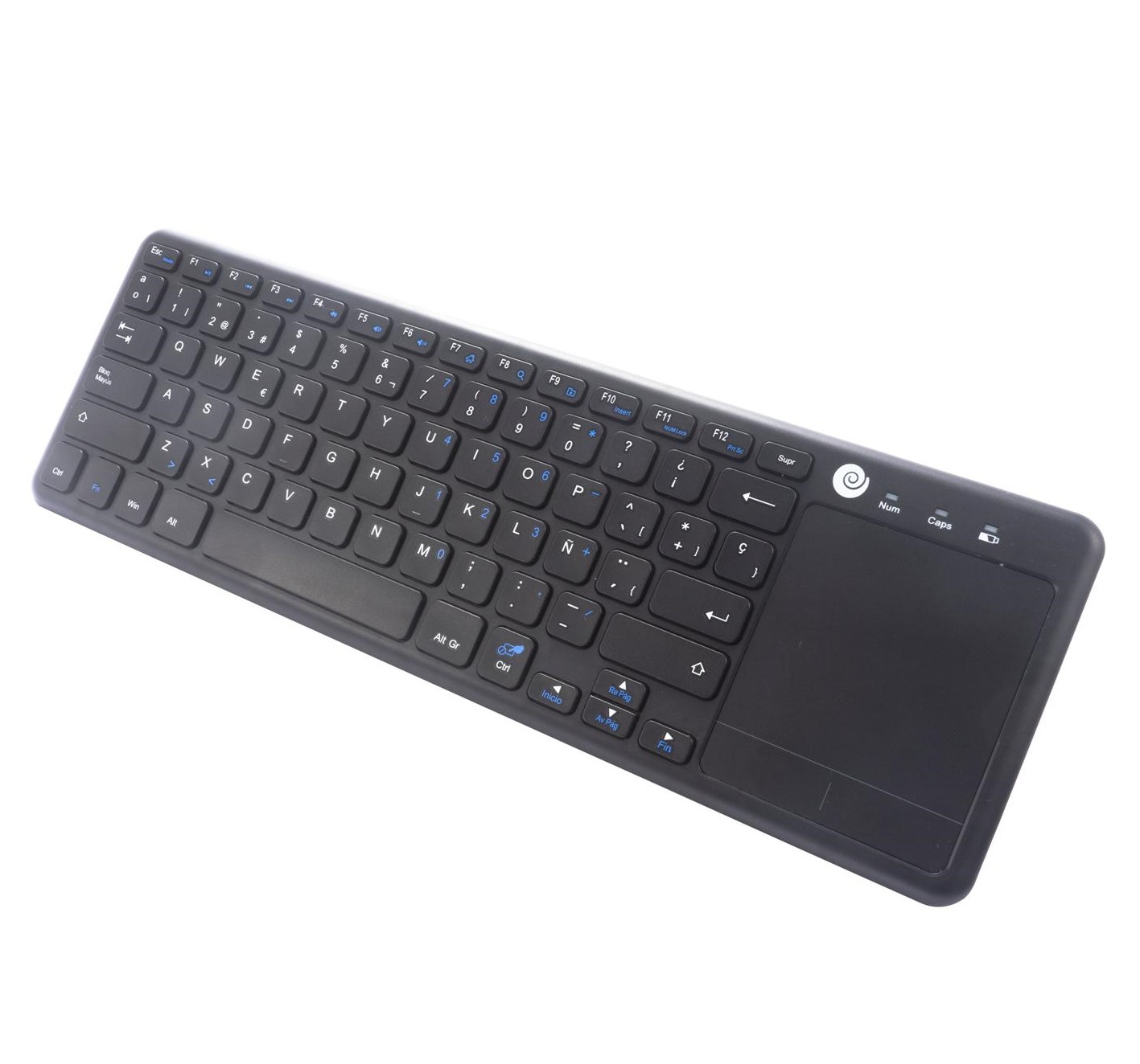 TEW01-BK  Teclado inalámbrico con touchpad multitáctil para Smart TV