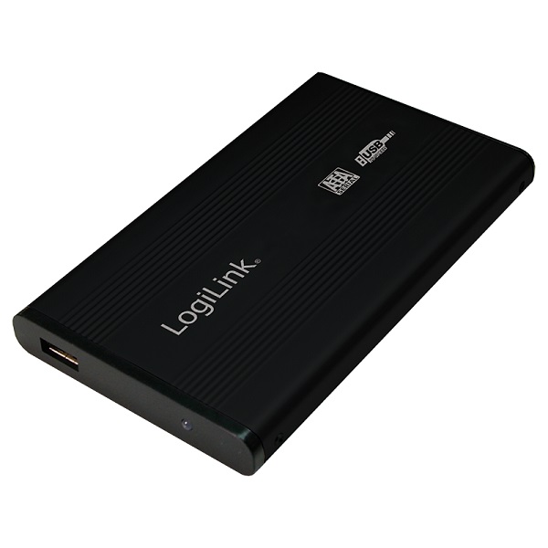 UA0041B  Caja Externa USB 2.0 para Discos 2.5", SATA Negro Aluminio L