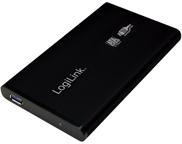 UA0106  Caja Externa USB 3.0 para Discos 2.5", SATA Negro Aluminio Logilink