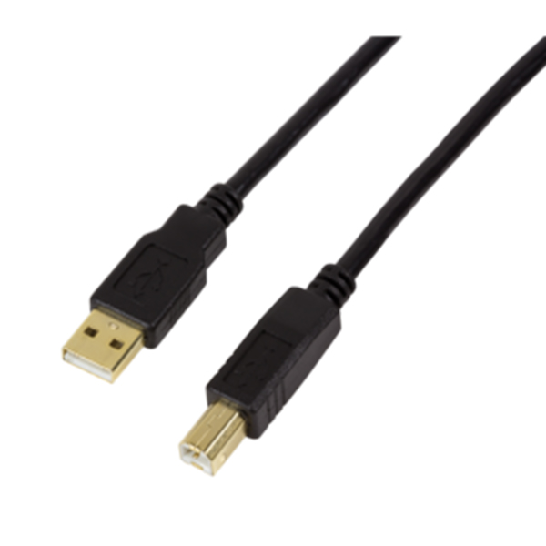 UA0266  Cable USB 2.0 (AM/BM) 20.00m Negro Amplificado