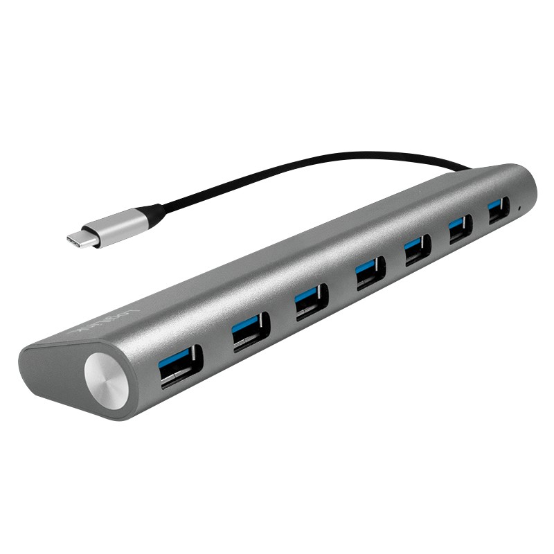 UA0310  Hub USB-C 3.2 Gen 1,  7-port A carcasa de Aluminio Logilink