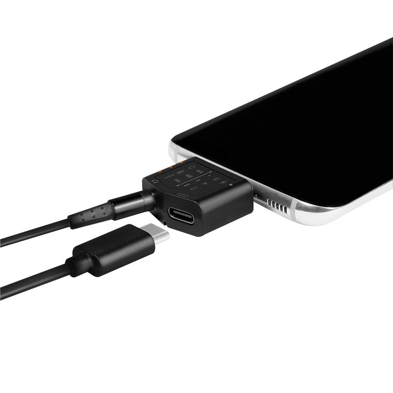 UA0362  Adaptador de audio USB 3.2 con EQ, USB-C/M a 3,5 mm/F, PD, negro LogiLink