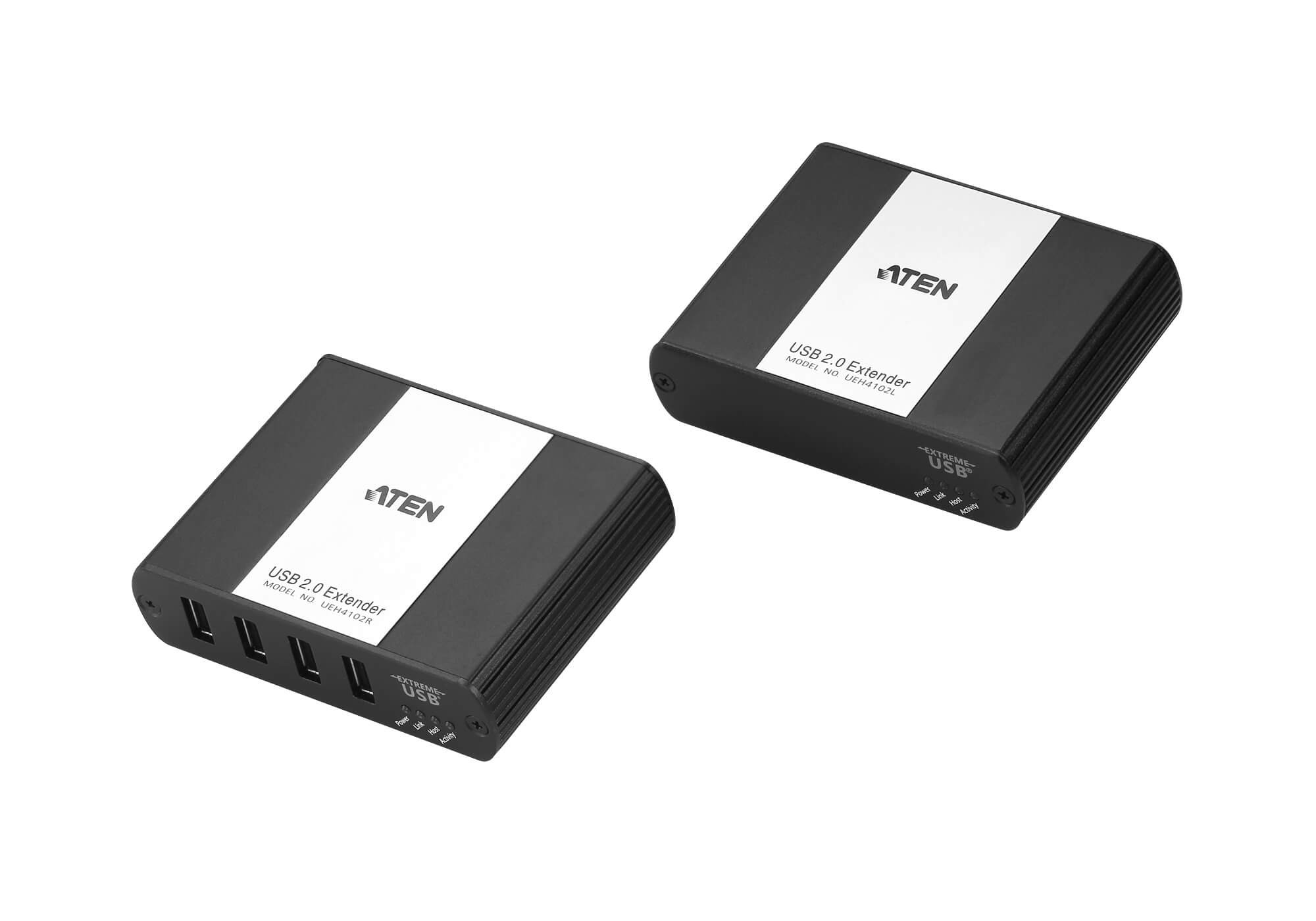 UEH4102  Extensor USB 2.0 por LAN de 4 puertos  200m  a través de una red de área local (LAN) Gigabit Ethernet