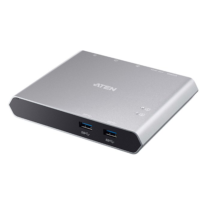 US3310  Docking switch de perif&eacute;ricos USB-C Gen1 de 2 puertos con power pass-through