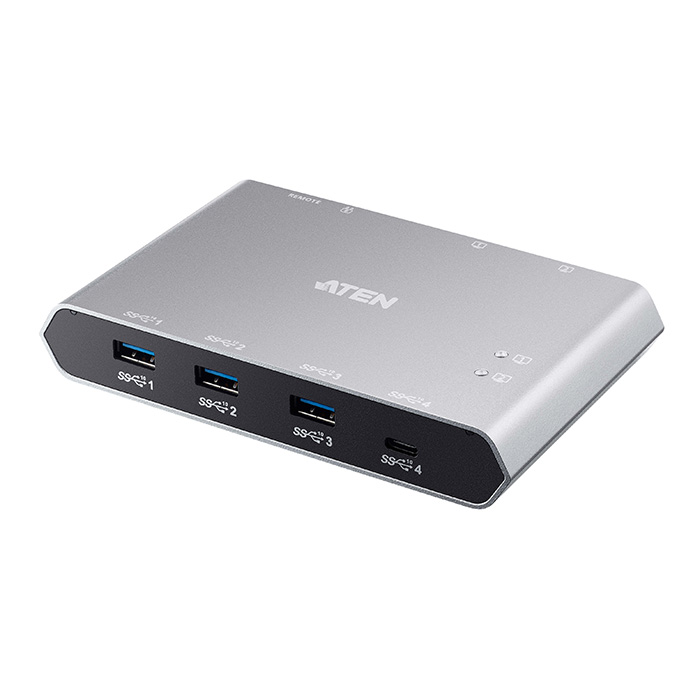 US3342  2 x 4-Port USB 3.0 Sharing Switch with Power Pass-through an