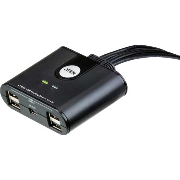 US424  4 x 4-Port USB 2.0 Peripheral Sharing Switch