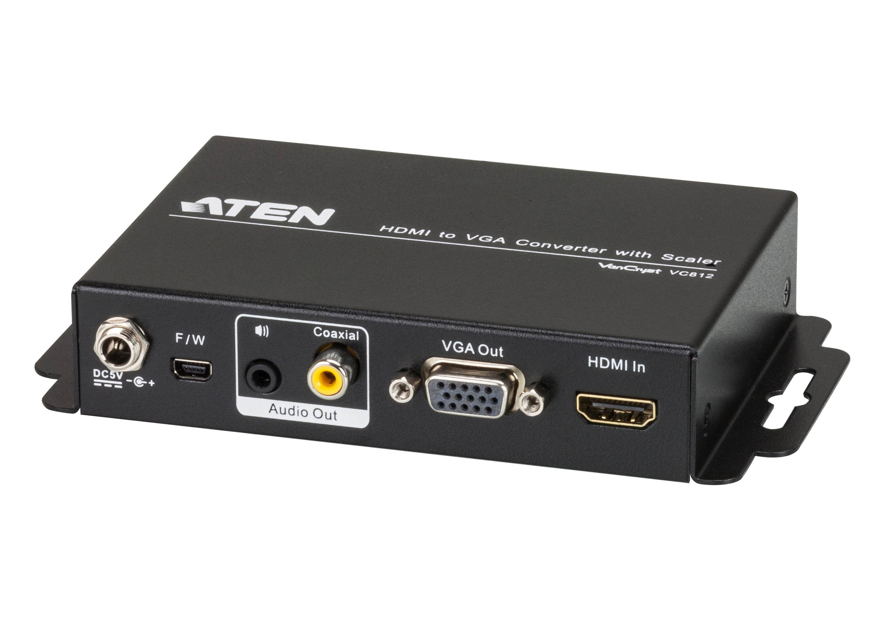 VC812  Convertidor de HDMI a VGA/Audio con escalador  ATEN-VC812