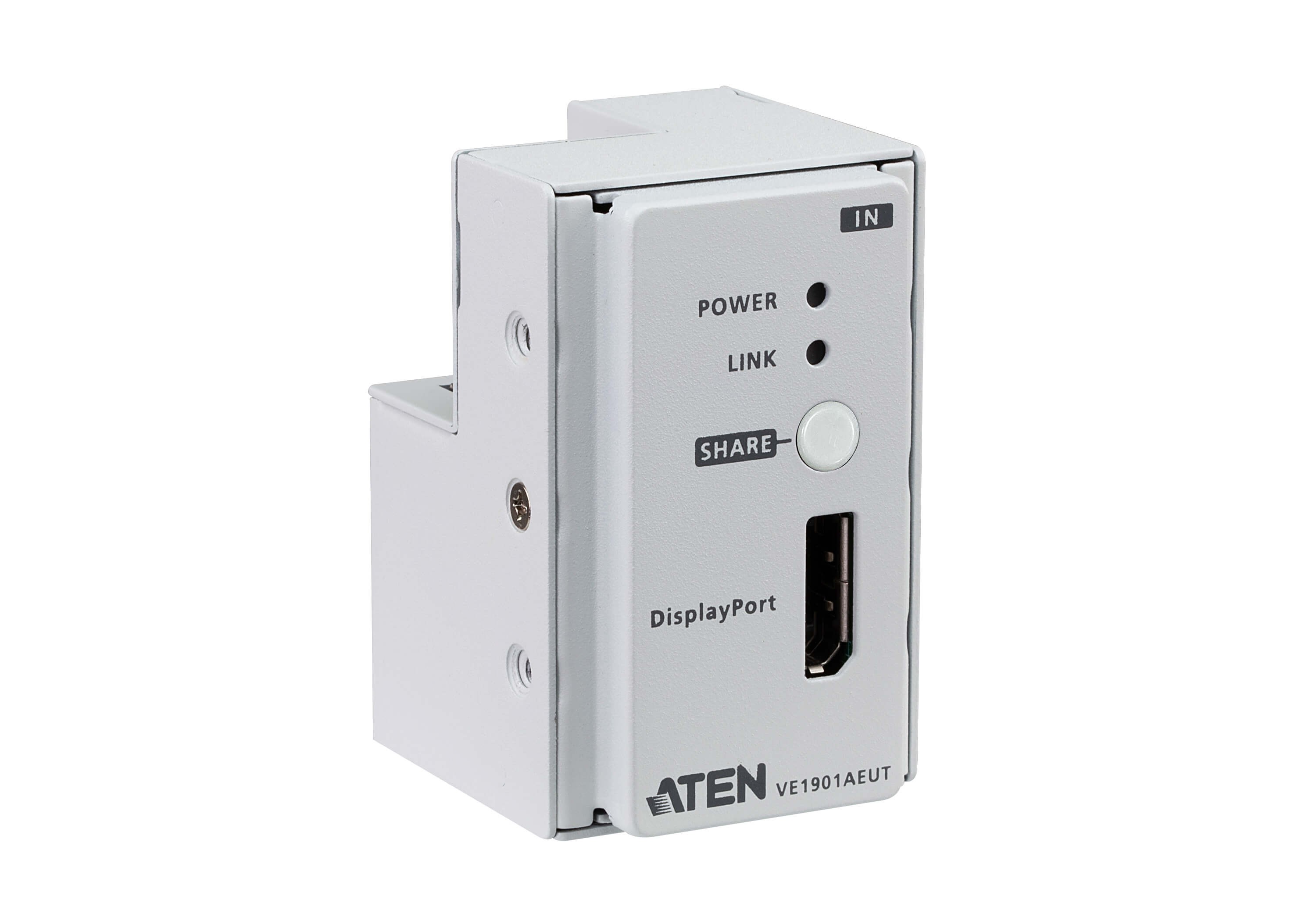 VE1901AEUT  Transmisor encastrable DisplayPort HDBaseT-Lite con embellecedor / PoH