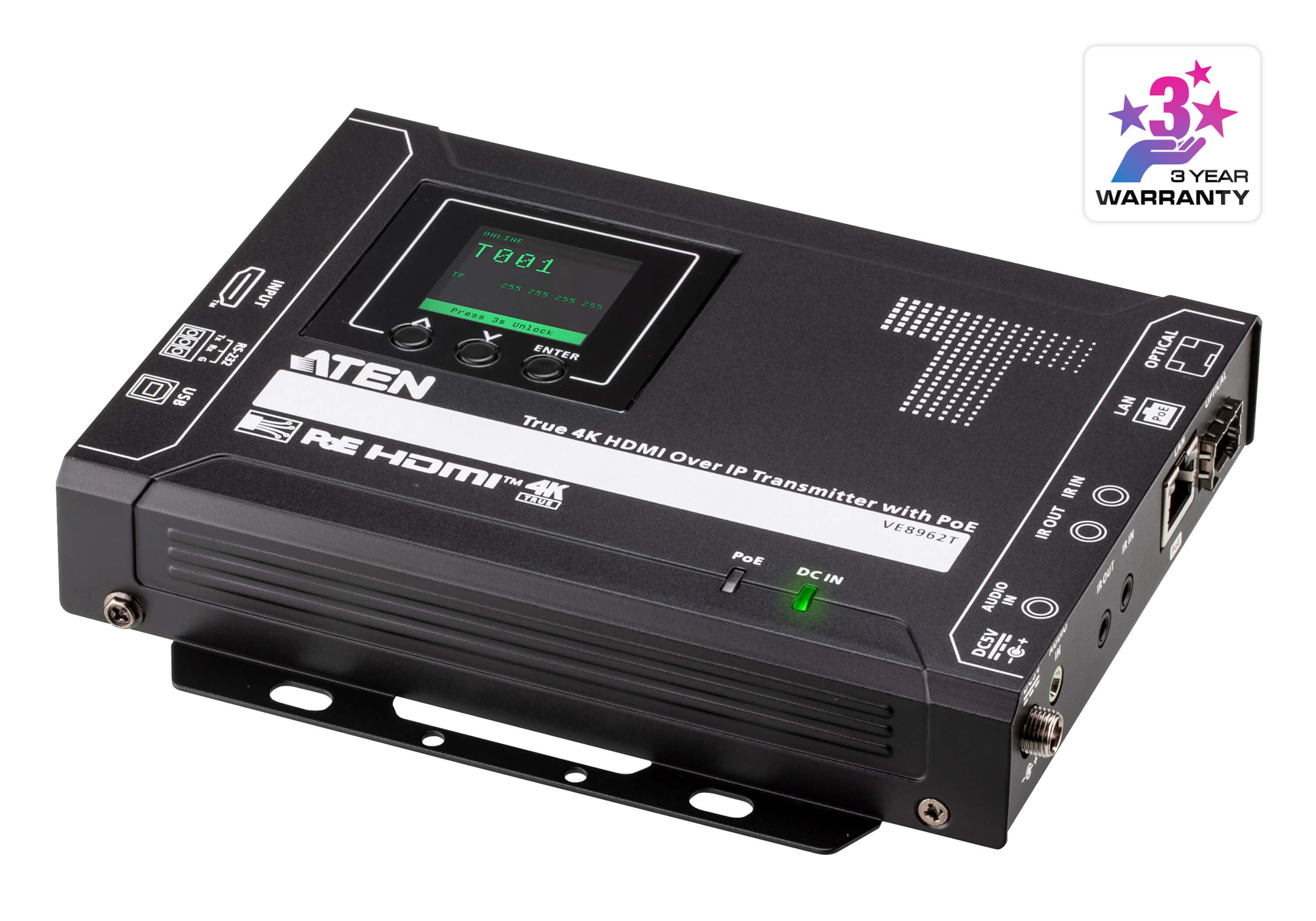 VE8962T  Transmisor HDMI sobre IP True 4K con PoE ATEN-VE8962T