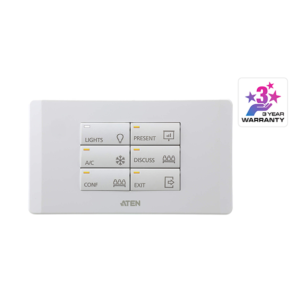 VK112EU  12-button Keypad (EU, 2 Gang) with PoE and customizable buttons