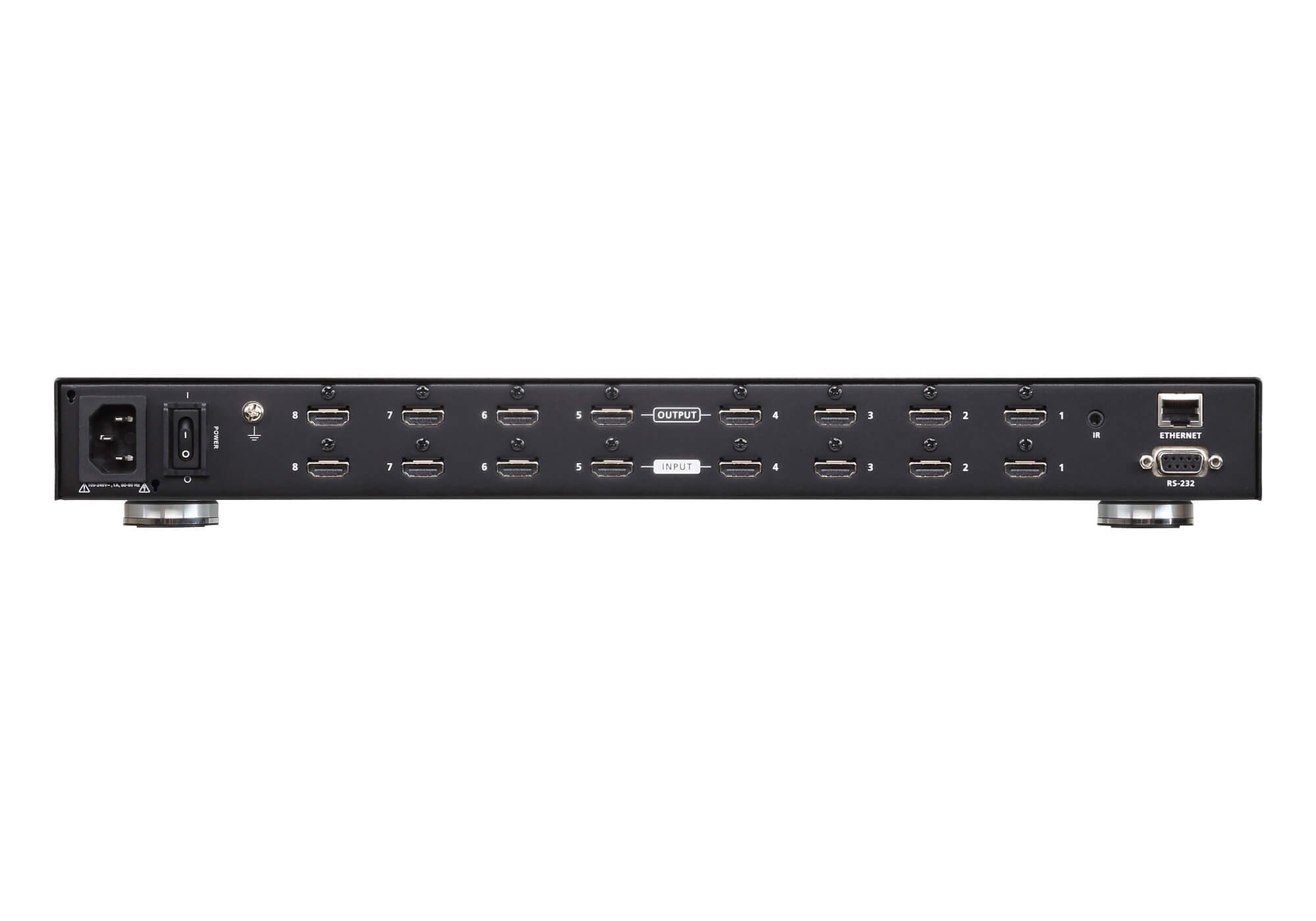 VM0808HB  8 x 8 True 4K HDMI Matrix Switch with IR / RS-232 / Ethernet (WebGUI) Control