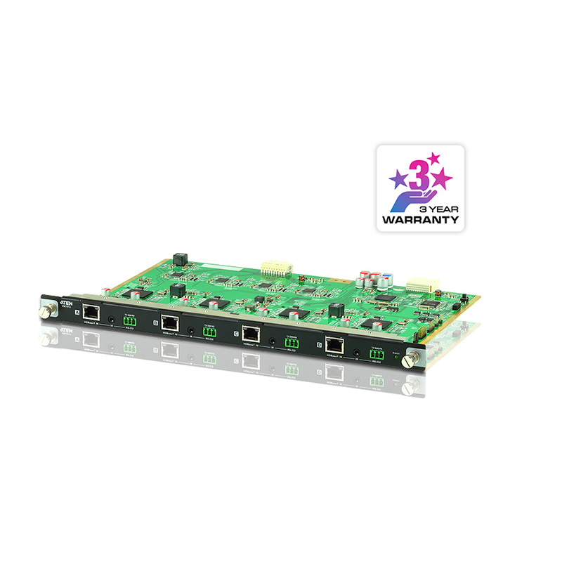 VM7514  4-Port 4K HDBaseT Input Board (4096 x 2160 up to 100m) with IR / RS-232 Pass-through