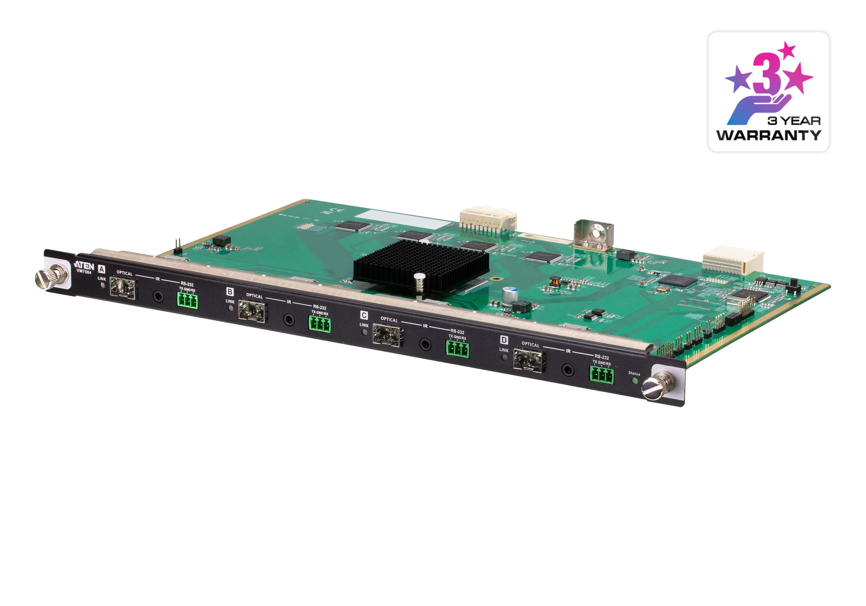VM7584K1  Tarjeta de entrada óptica 10G de 4 puertos 4K a 300 m (K1, MM)