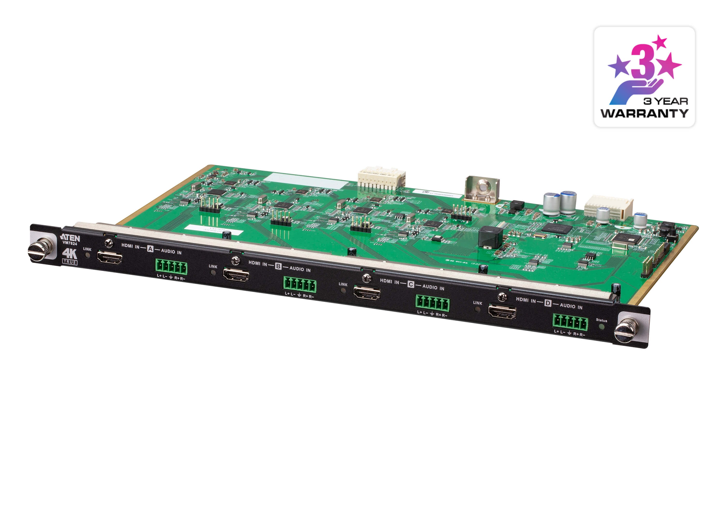 VM7824  Tarjeta de entrada HDMI True 4K de 4 puertos