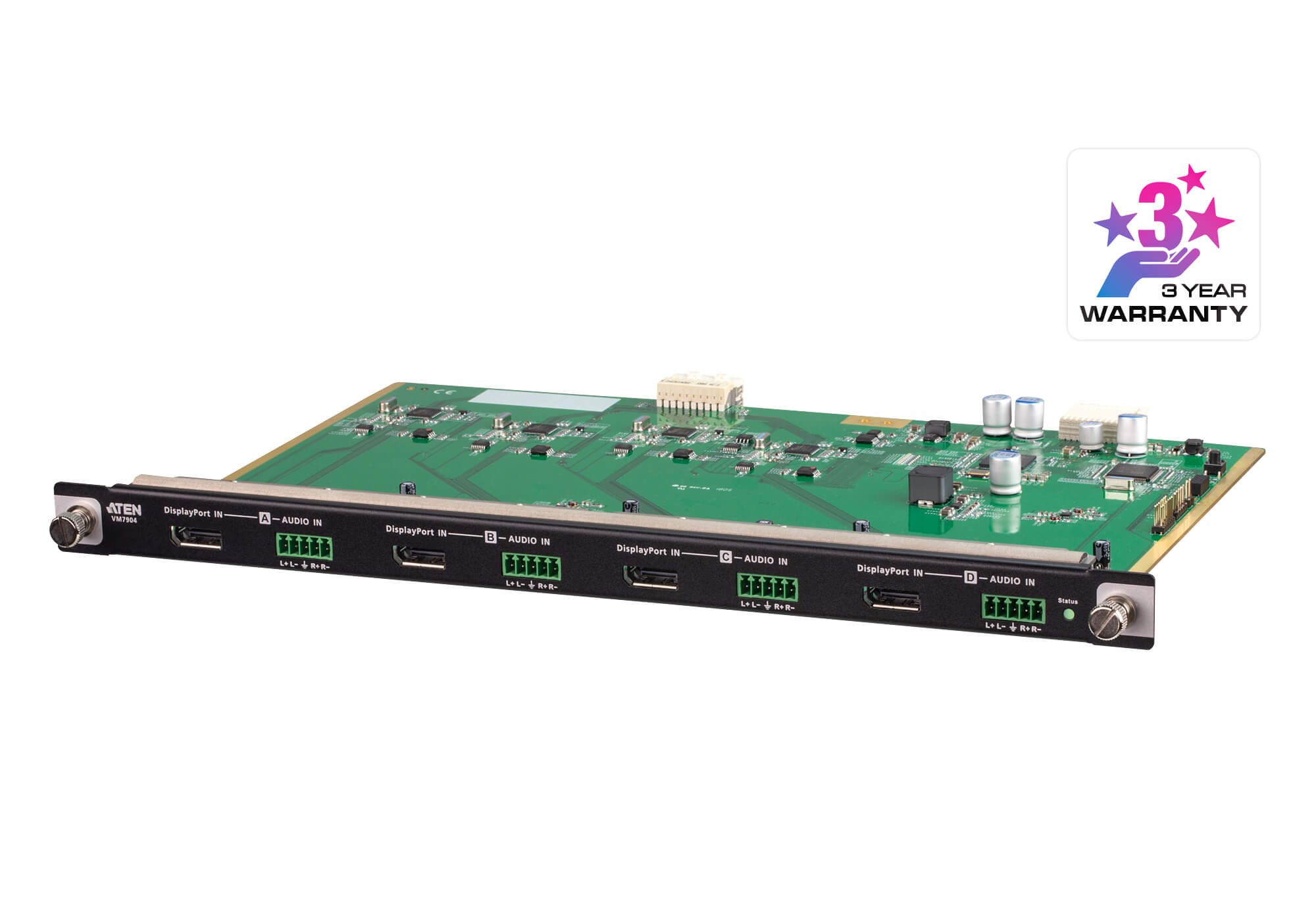 VM7904  Tarjeta de entrada DisplayPort 4K de 4 puertos
