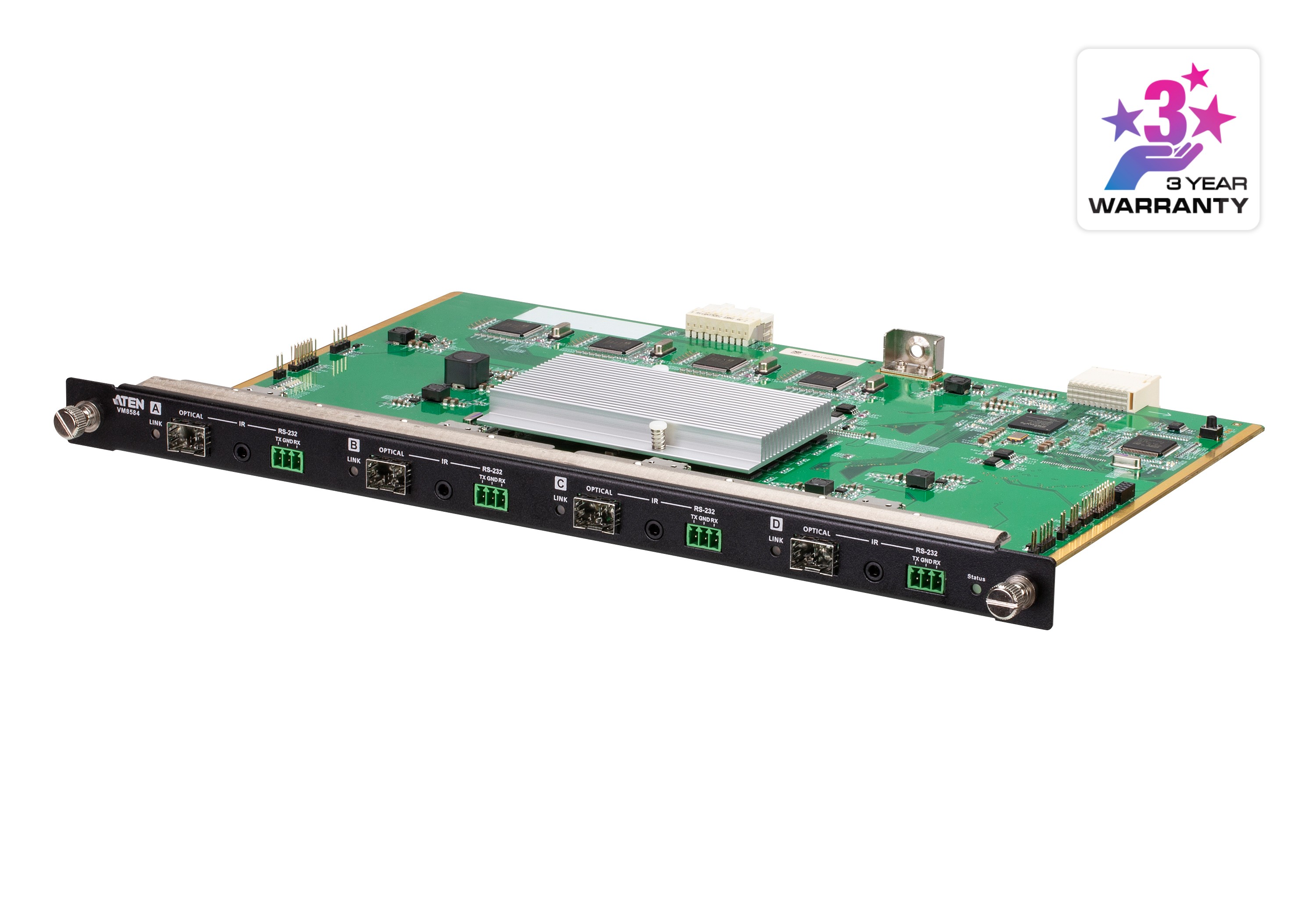 VM8584K2  Tarjeta de salida óptica 10G de 4 puertos [ 10 km (K2, SM)]