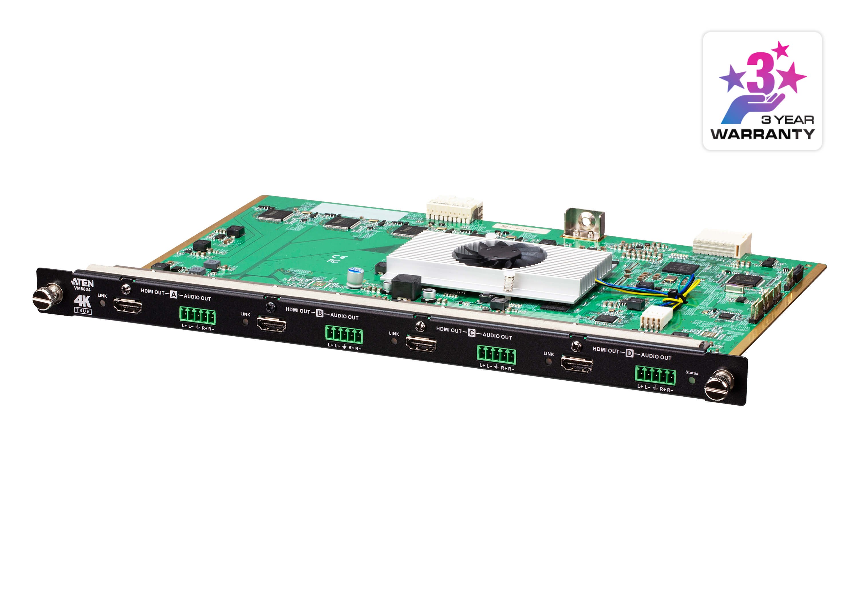 VM8824  Tarjeta de salida HDMI True 4K de 4 puertos con escalador