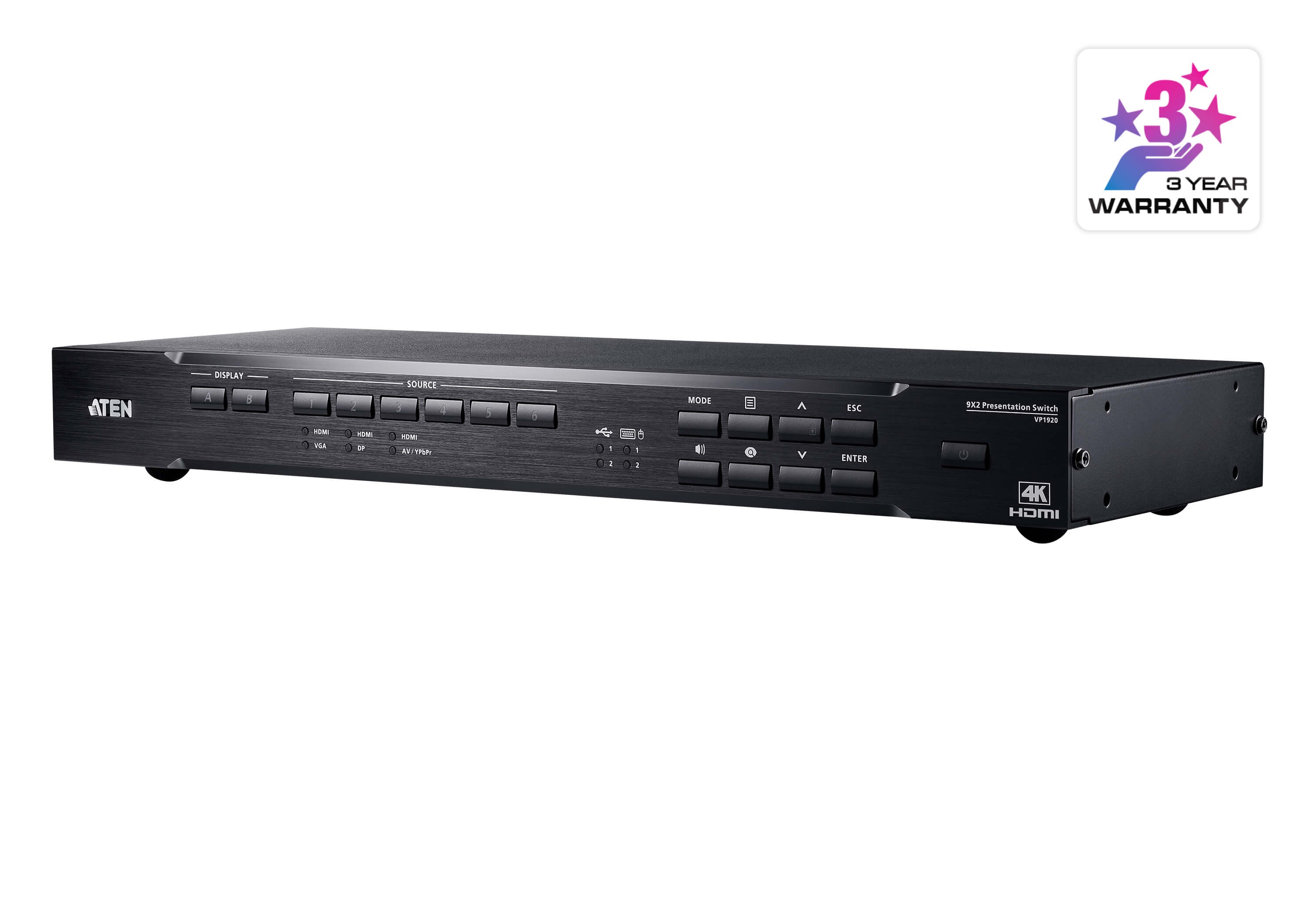 VP1920  Switch de presentación 4K 9 x 2 ATEN