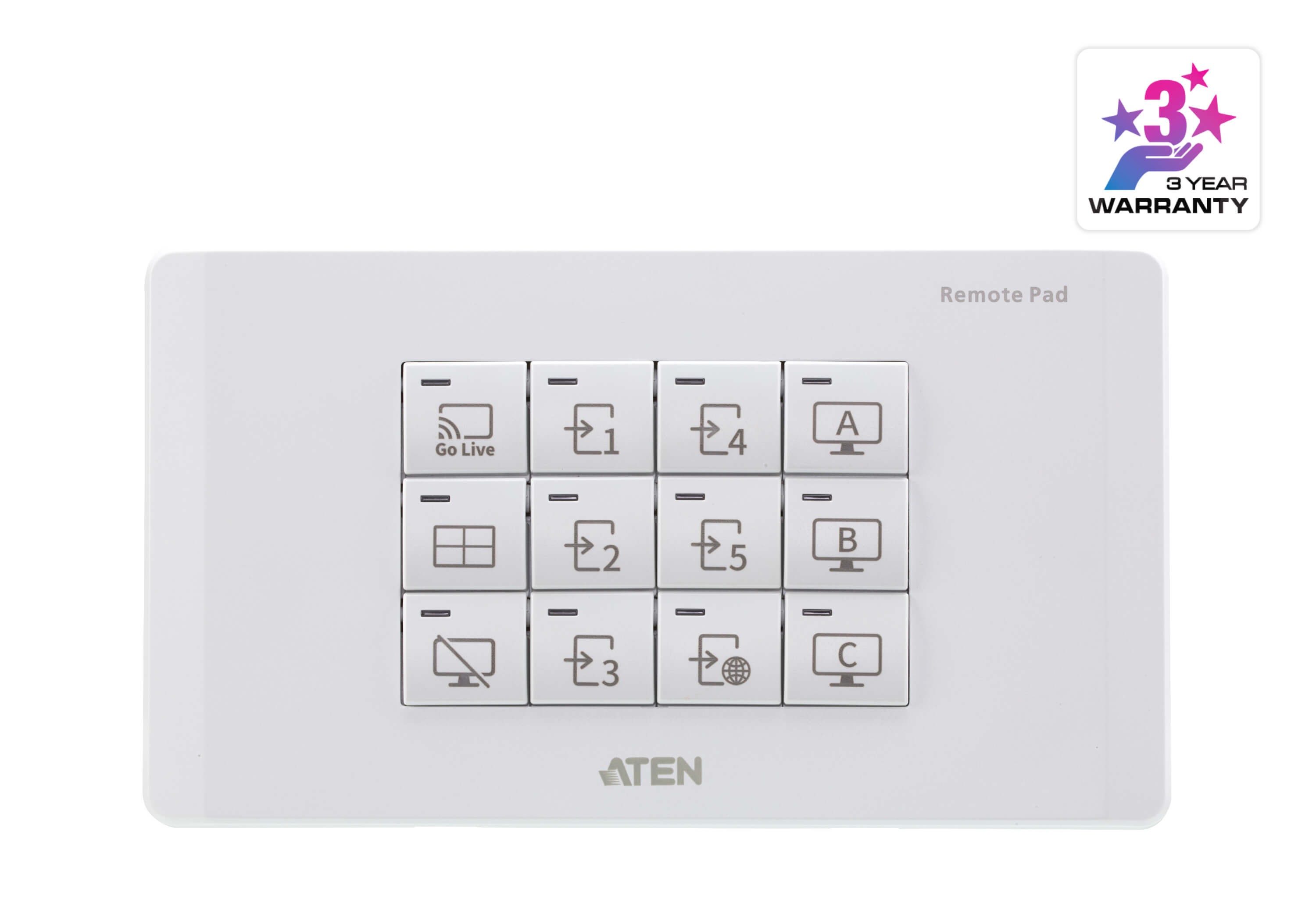 VPK312K1  Botonera/teclado de red de 12 teclas (UE, 2 vias) de Aten