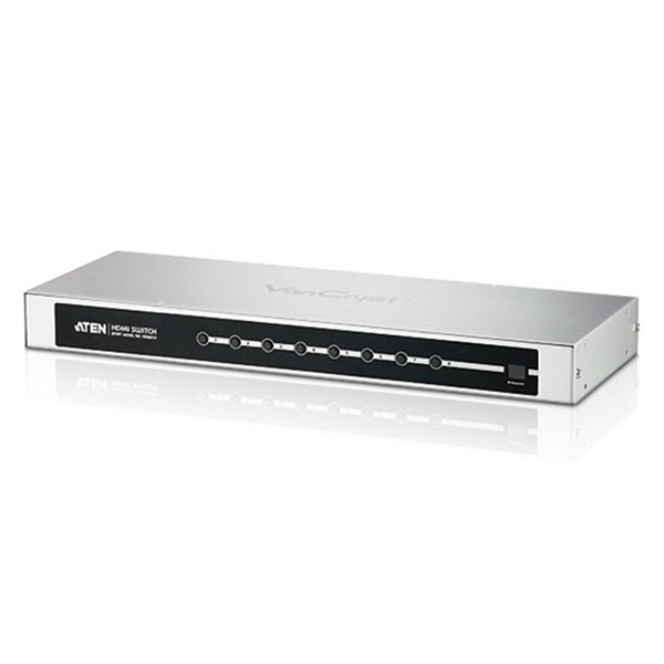 VS0801H  Conmutador 8x1 HDMI 8 puertos con mando a distancia por infrarrojos
