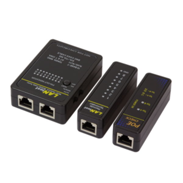 WZ0015P  Tester de cables RJ11,RJ45 y BNC, con unidad remota y buscador PoE