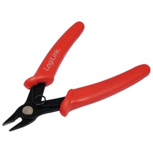 WZ0016  Alicates de corte diagonal para hilos Rojo Logilink