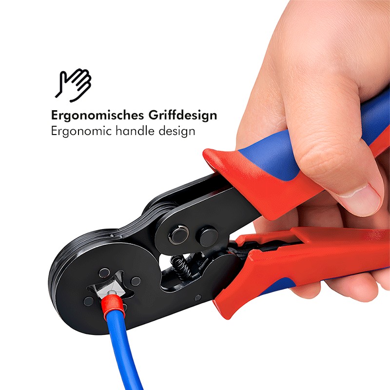 WZ0082  Alicates de engarzado autoajustables para casquillos de alambre 0.25 - 10 mm2